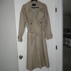Banana Republic classic trench/double breasted/belted/vent/L/tan